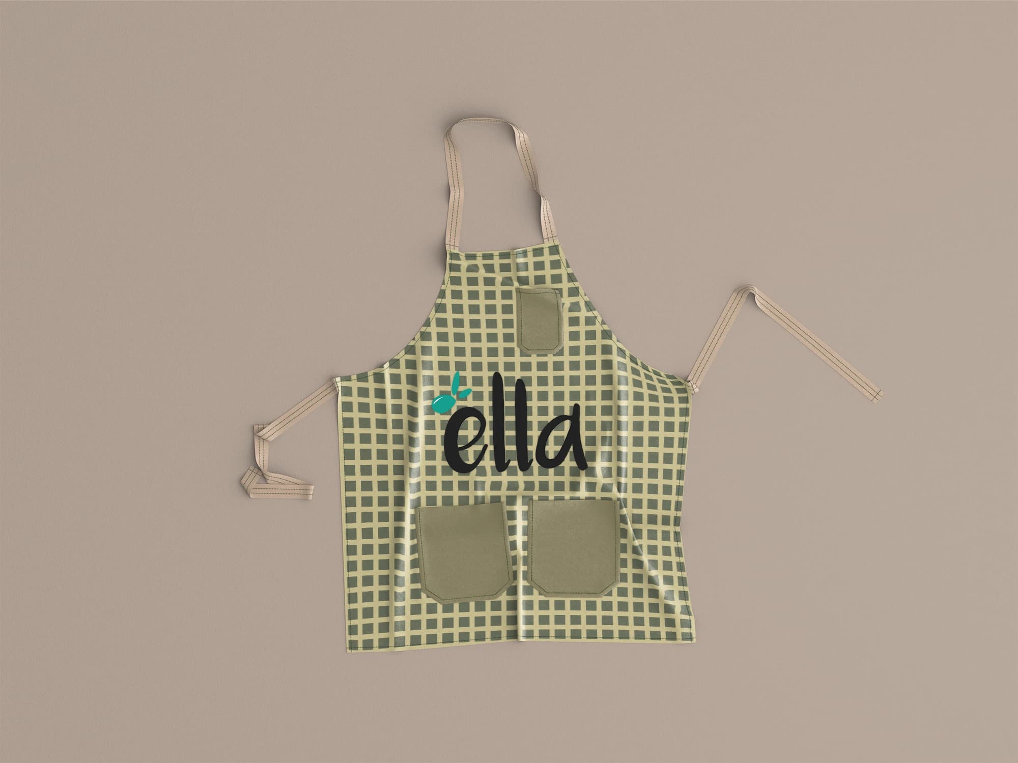 Ella restaurant branded apron