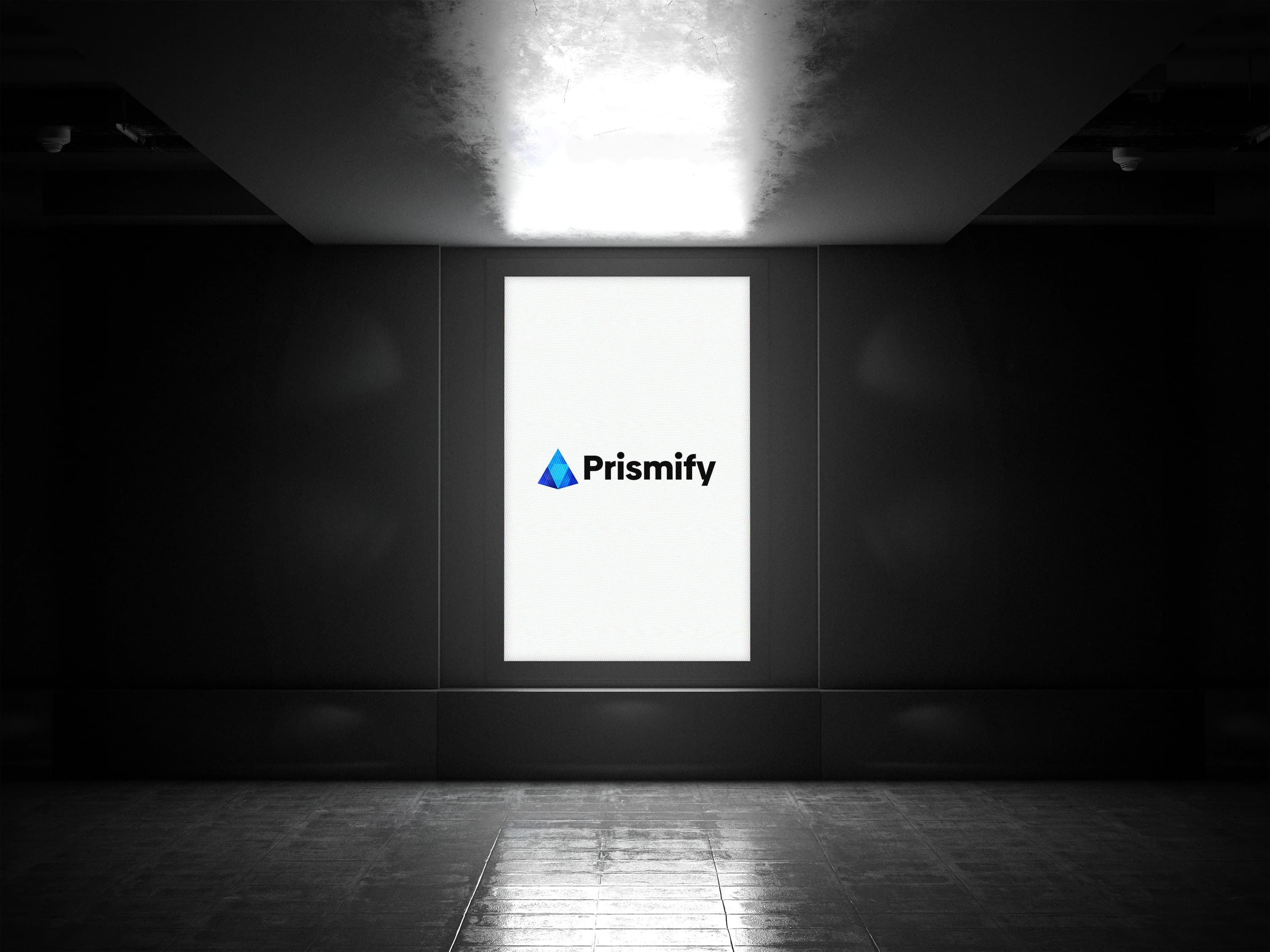 Lightboard with prismify logo 