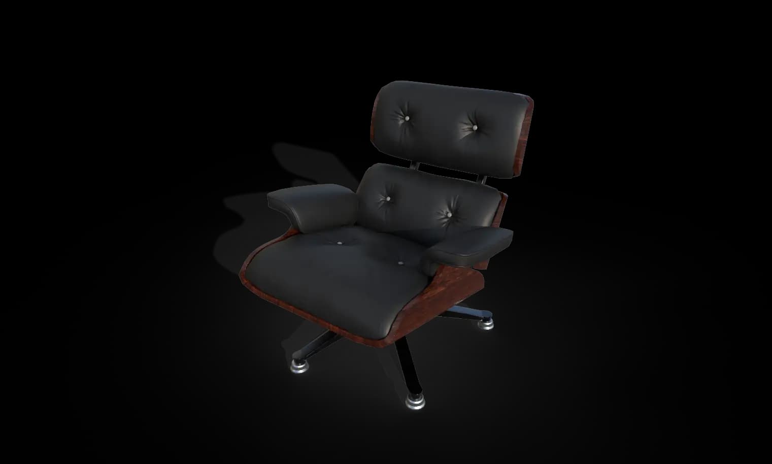 Penthouse kitchen chair 3D visualization