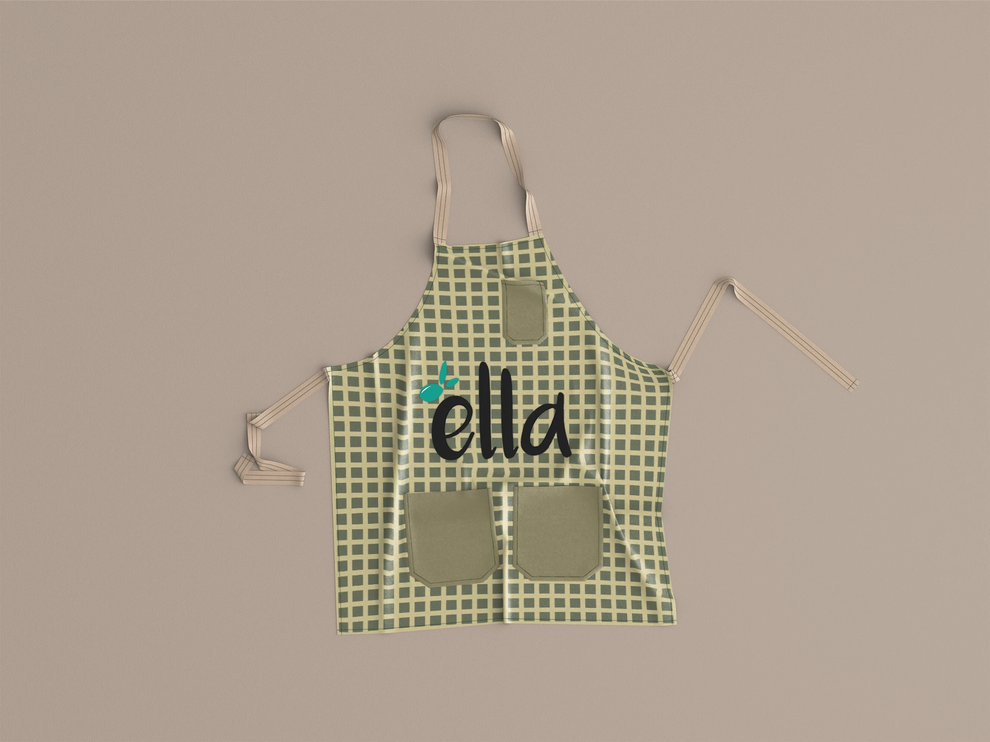 Ella restaurant branded apron