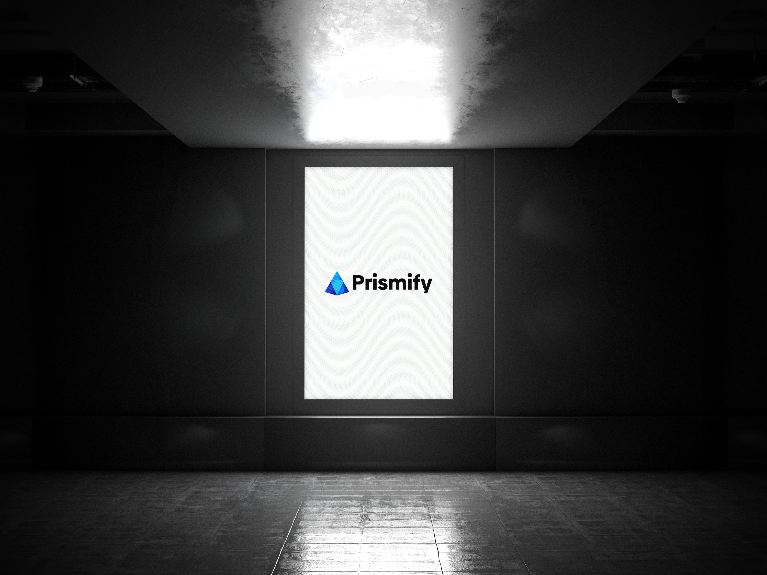 Lightboard with prismify logo 