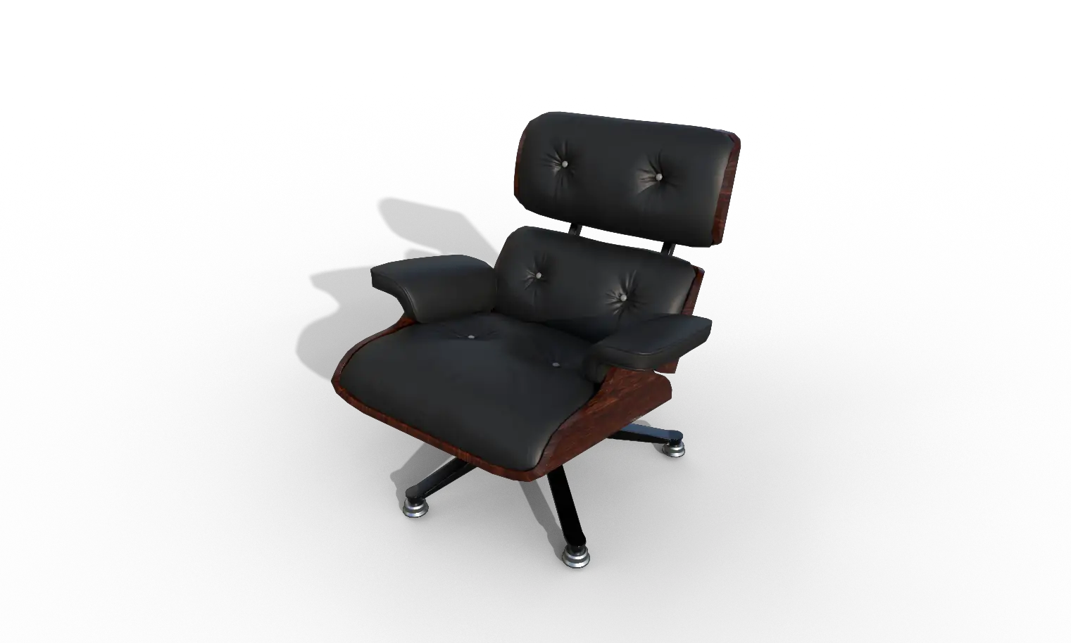 Penthouse kitchen chair 3D visualization